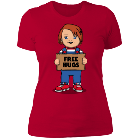 T-Shirts Red / S Chucky Free Hugs Women's Premium T-Shirt