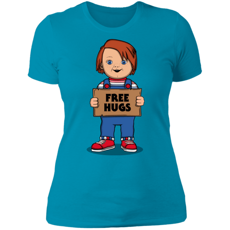 T-Shirts Turquoise / S Chucky Free Hugs Women's Premium T-Shirt