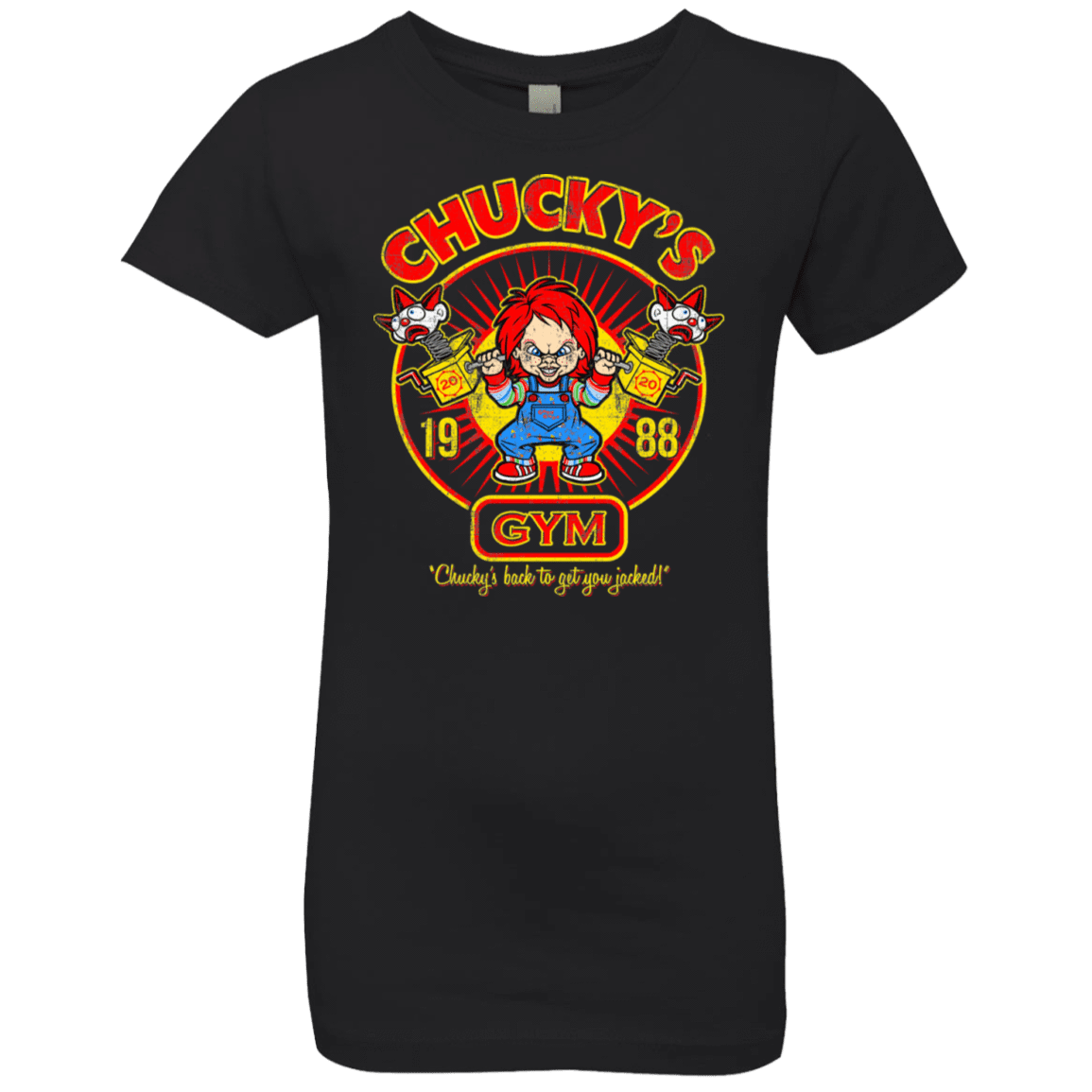 T-Shirts Black / YXS Chucky Gym Tee Good Guy Girls Premium T-Shirt