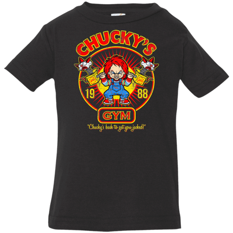 T-Shirts Black / 6 Months Chucky Gym Tee Good Guy Infant Premium T-Shirt