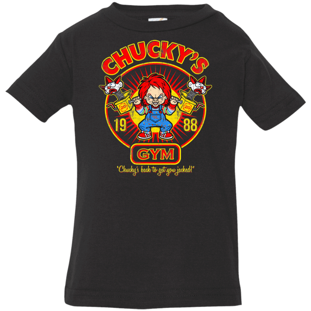 T-Shirts Black / 6 Months Chucky Gym Tee Good Guy Infant Premium T-Shirt