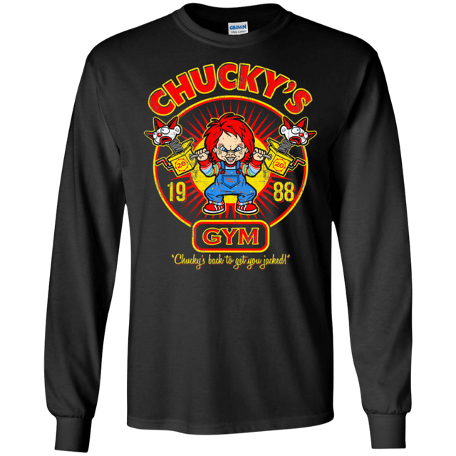 T-Shirts Black / S Chucky Gym Tee Good Guy Men's Long Sleeve T-Shirt