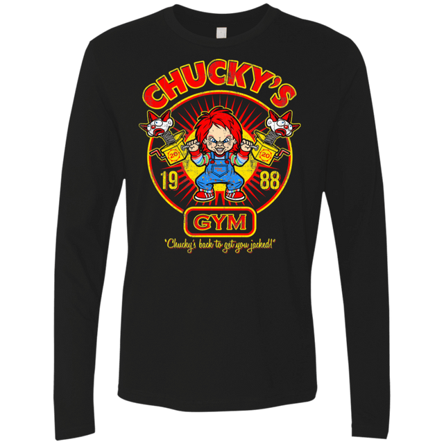 T-Shirts Black / S Chucky Gym Tee Good Guy Men's Premium Long Sleeve