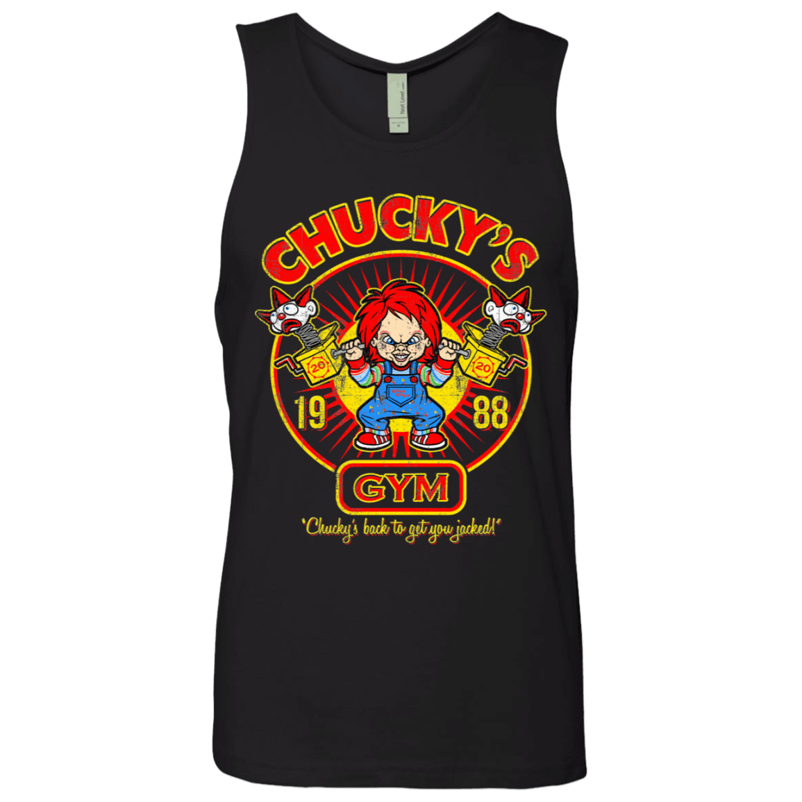 T-Shirts Black / S Chucky Gym Tee Good Guy Men's Premium Tank Top