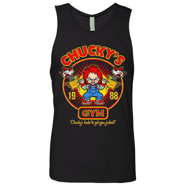 T-Shirts Black / S Chucky Gym Tee Good Guy Men's Premium Tank Top