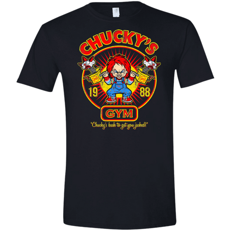 T-Shirts Black / X-Small Chucky Gym Tee Good Guy Men's Semi-Fitted Softstyle