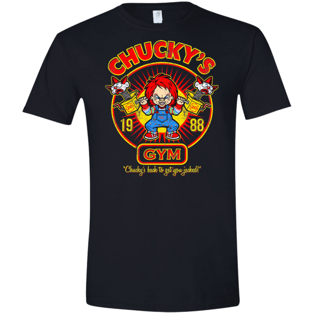T-Shirts Black / X-Small Chucky Gym Tee Good Guy Men's Semi-Fitted Softstyle