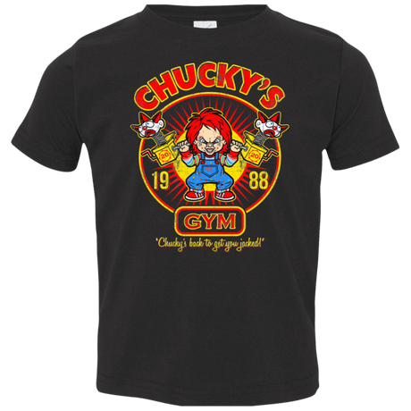 T-Shirts Black / 2T Chucky Gym Tee Good Guy Toddler Premium T-Shirt