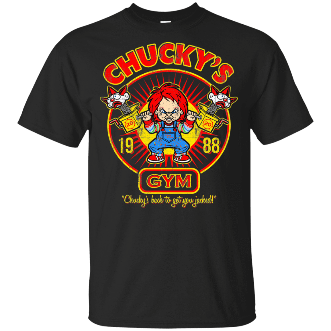 T-Shirts Black / YXS Chucky Gym Tee Good Guy Youth T-Shirt