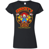T-Shirts Black / S Chucky's Gym Junior Slimmer-Fit T-Shirt