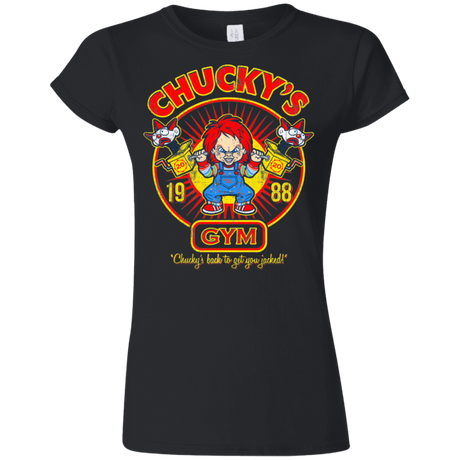 T-Shirts Black / S Chucky's Gym Junior Slimmer-Fit T-Shirt