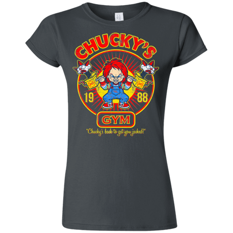T-Shirts Charcoal / S Chucky's Gym Junior Slimmer-Fit T-Shirt