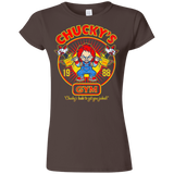 T-Shirts Dark Chocolate / S Chucky's Gym Junior Slimmer-Fit T-Shirt