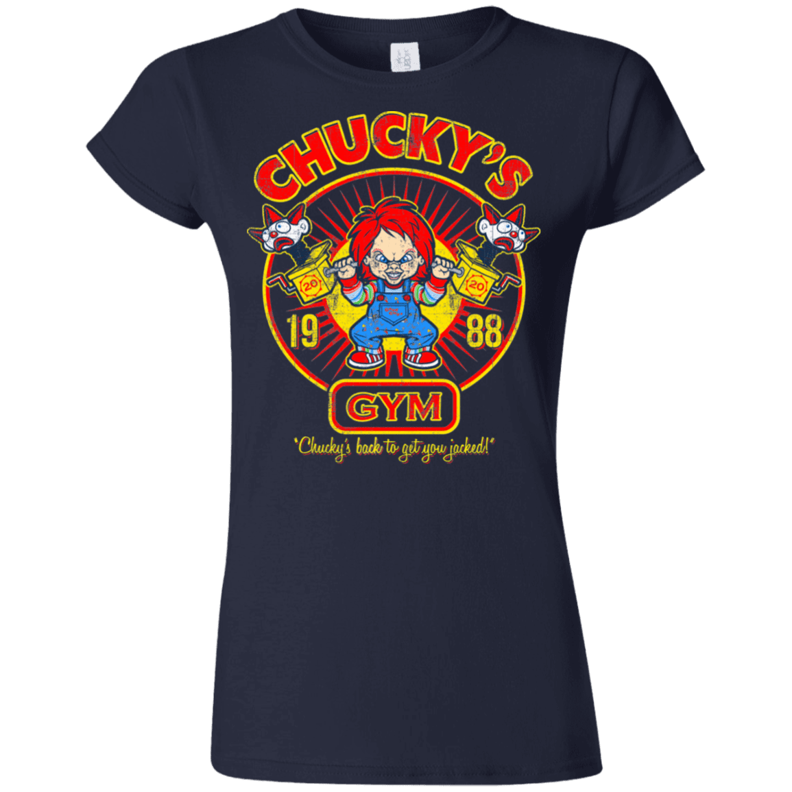 T-Shirts Navy / S Chucky's Gym Junior Slimmer-Fit T-Shirt
