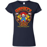 T-Shirts Navy / S Chucky's Gym Junior Slimmer-Fit T-Shirt