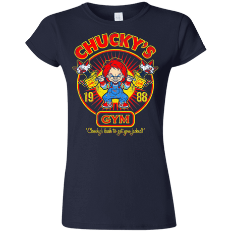T-Shirts Navy / S Chucky's Gym Junior Slimmer-Fit T-Shirt