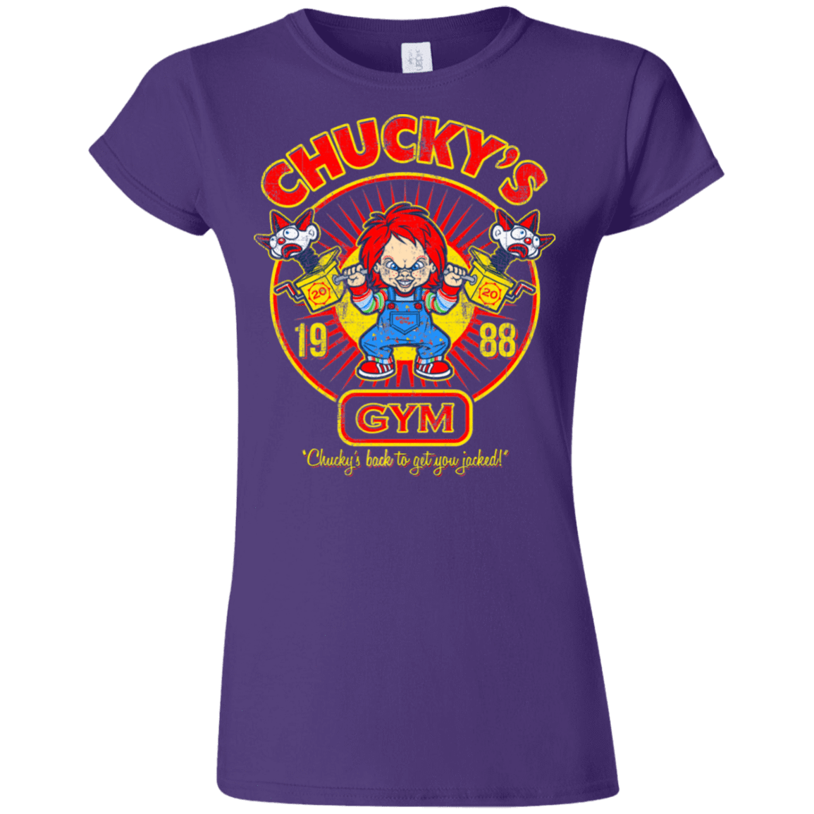 T-Shirts Purple / S Chucky's Gym Junior Slimmer-Fit T-Shirt
