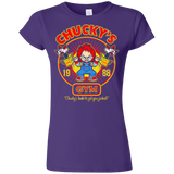 T-Shirts Purple / S Chucky's Gym Junior Slimmer-Fit T-Shirt