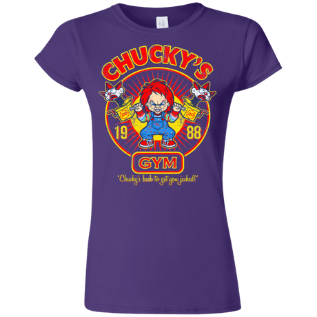 T-Shirts Purple / S Chucky's Gym Junior Slimmer-Fit T-Shirt