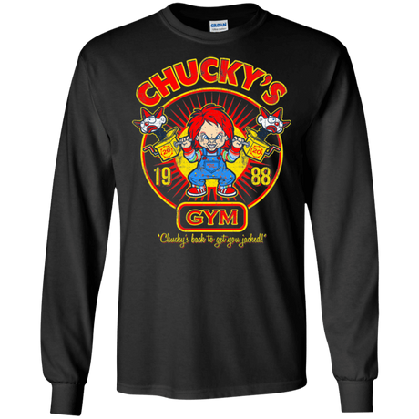T-Shirts Black / S Chucky's Gym Men's Long Sleeve T-Shirt