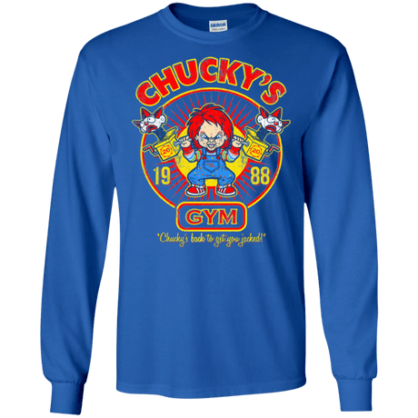 T-Shirts Royal / S Chucky's Gym Men's Long Sleeve T-Shirt
