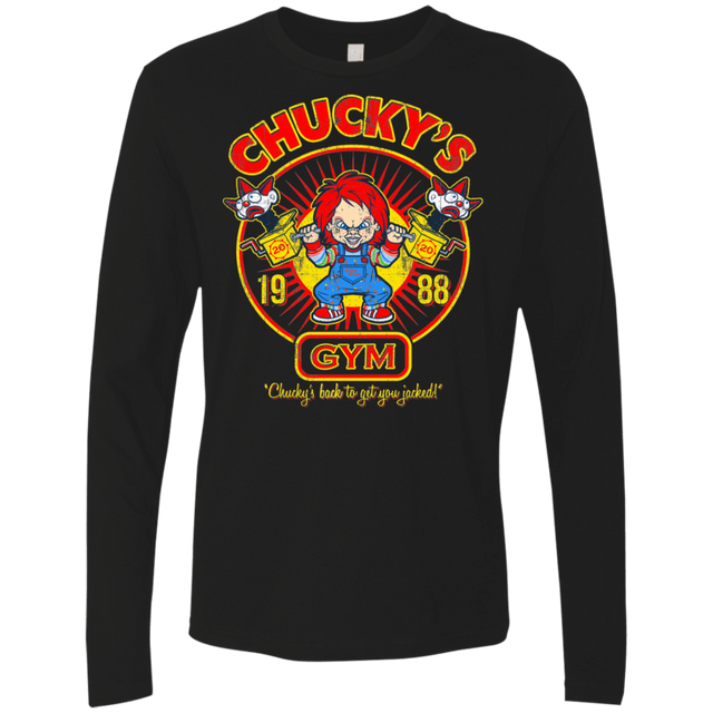 T-Shirts Black / S Chucky's Gym Men's Premium Long Sleeve
