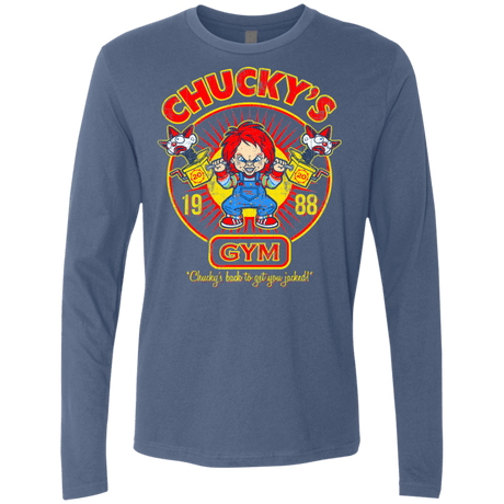T-Shirts Indigo / S Chucky's Gym Men's Premium Long Sleeve