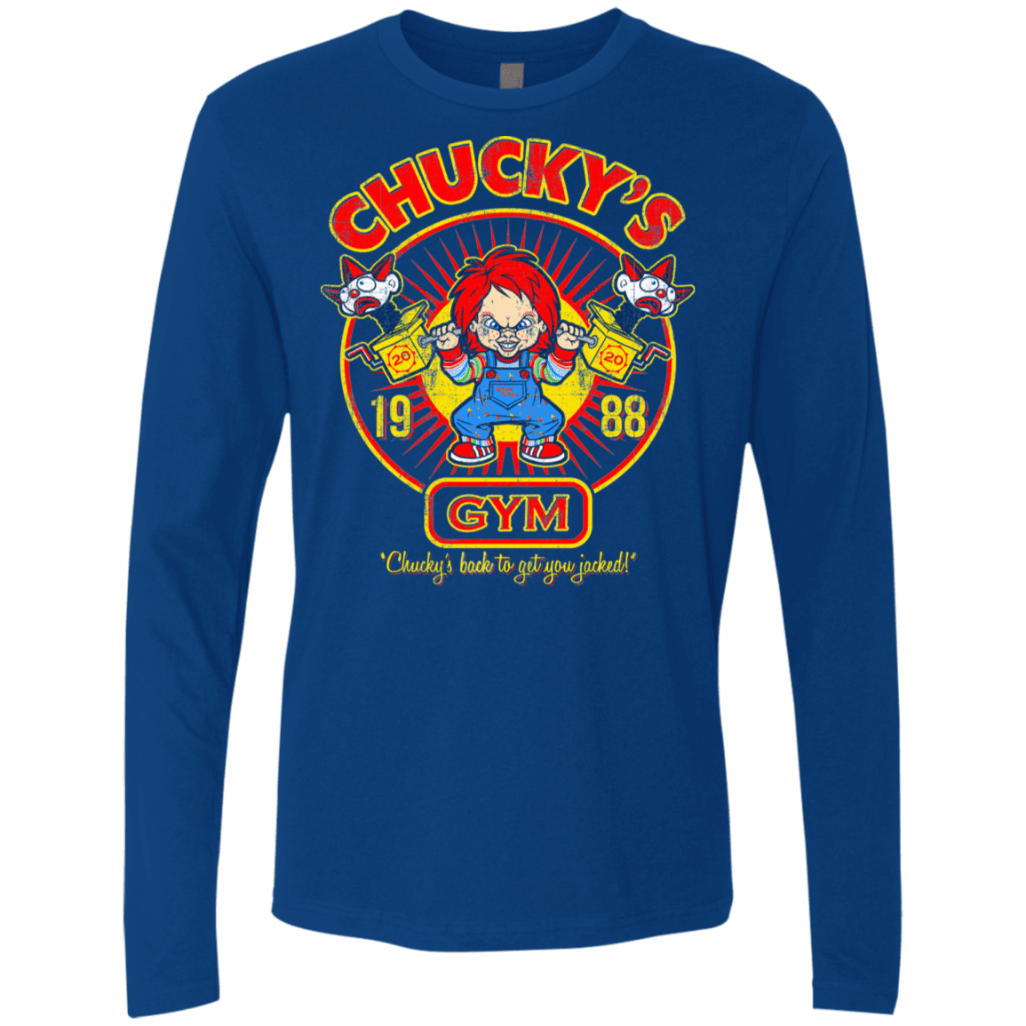 T-Shirts Royal / S Chucky's Gym Men's Premium Long Sleeve