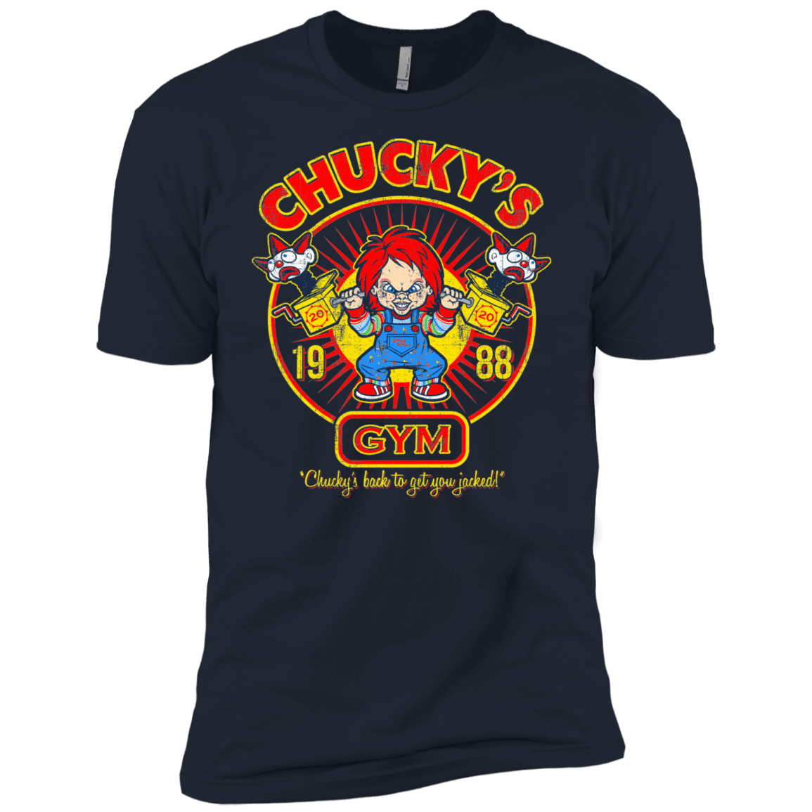 T-Shirts Midnight Navy / X-Small Chucky's Gym Men's Premium T-Shirt