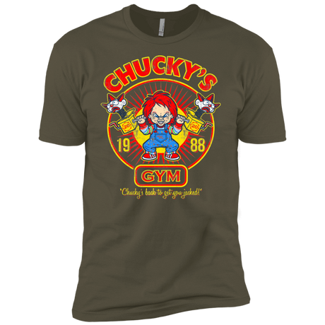 T-Shirts Military Green / X-Small Chucky's Gym Men's Premium T-Shirt