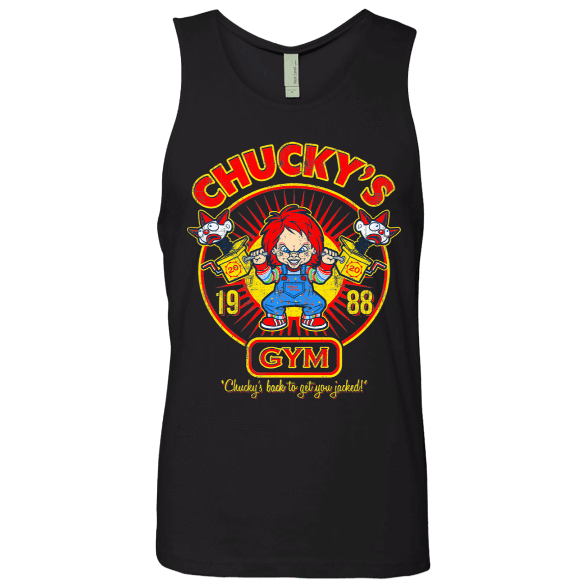 T-Shirts Black / S Chucky's Gym Men's Premium Tank Top