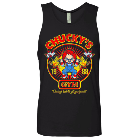 T-Shirts Black / S Chucky's Gym Men's Premium Tank Top