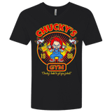 T-Shirts Black / X-Small Chucky's Gym Men's Premium V-Neck
