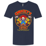 T-Shirts Midnight Navy / X-Small Chucky's Gym Men's Premium V-Neck