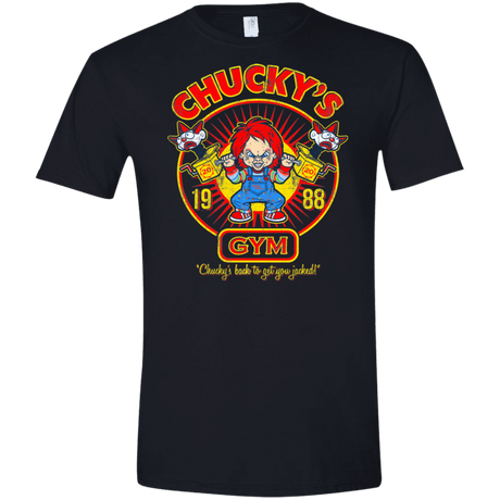 T-Shirts Black / X-Small Chucky's Gym Men's Semi-Fitted Softstyle