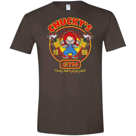 T-Shirts Dark Chocolate / S Chucky's Gym Men's Semi-Fitted Softstyle