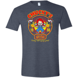 T-Shirts Heather Navy / S Chucky's Gym Men's Semi-Fitted Softstyle