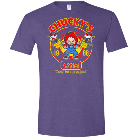 T-Shirts Heather Purple / S Chucky's Gym Men's Semi-Fitted Softstyle