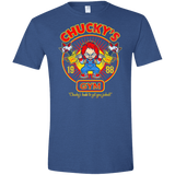 T-Shirts Heather Royal / X-Small Chucky's Gym Men's Semi-Fitted Softstyle