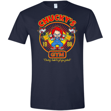 T-Shirts Navy / X-Small Chucky's Gym Men's Semi-Fitted Softstyle