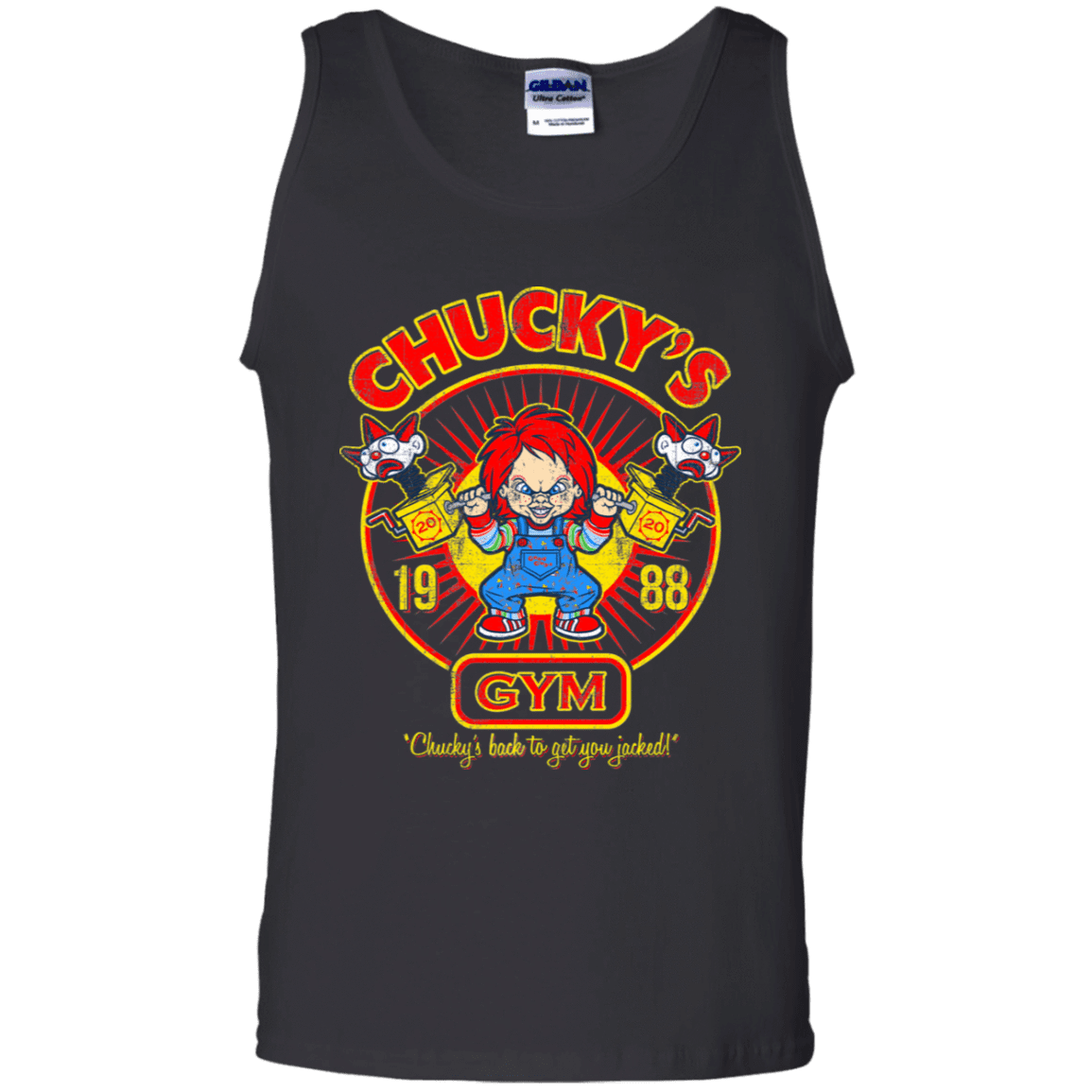 T-Shirts Black / S Chucky's Gym Men's Tank Top