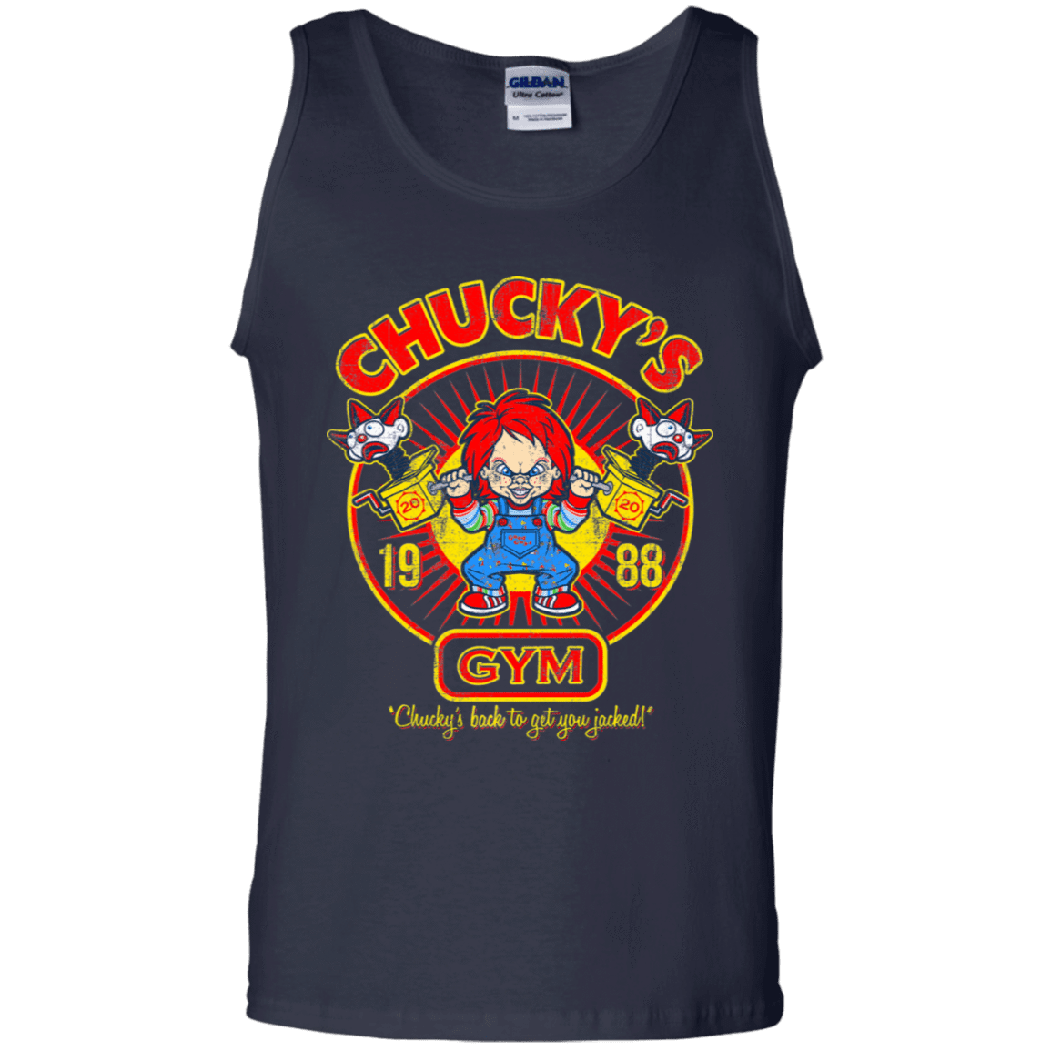 T-Shirts Navy / S Chucky's Gym Men's Tank Top
