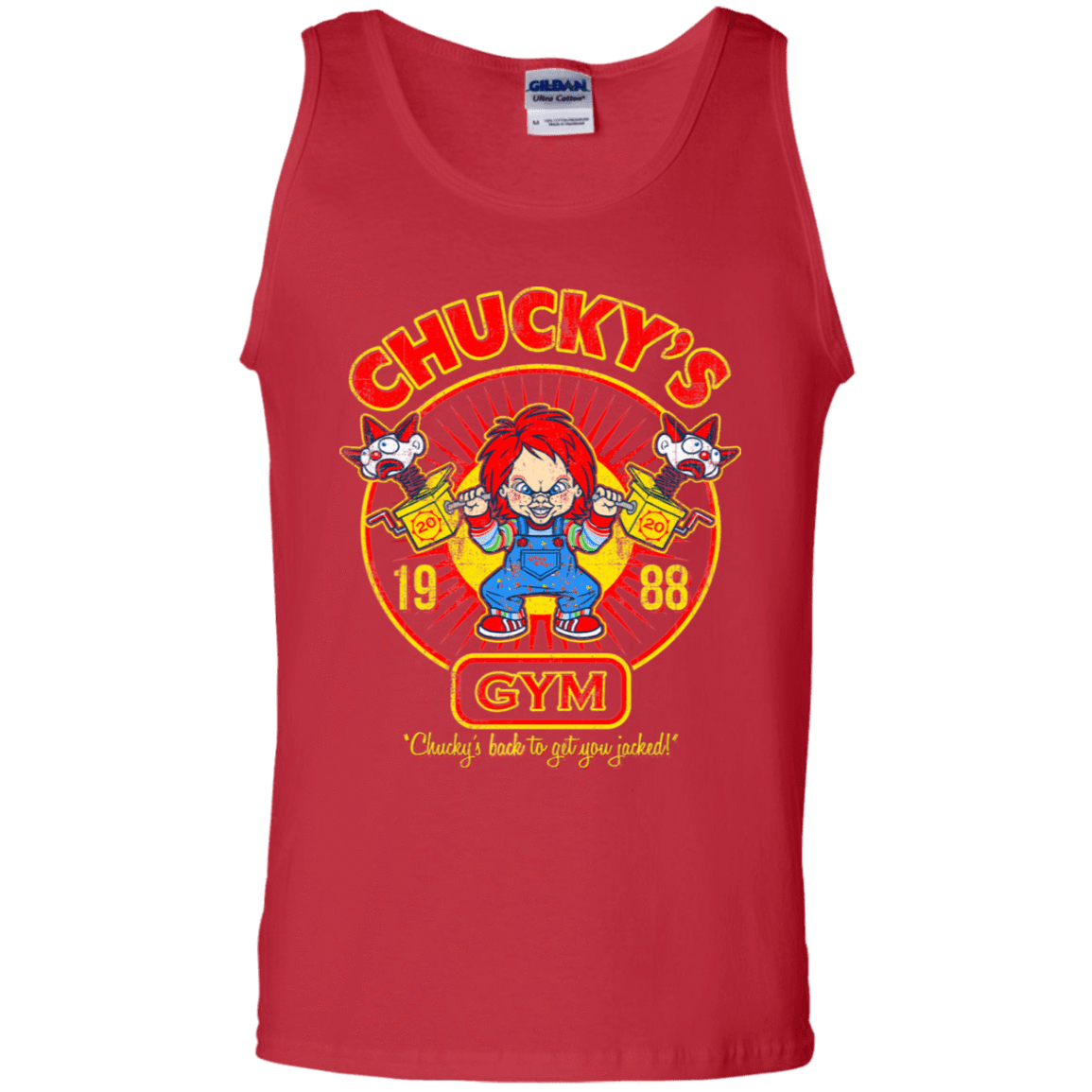 T-Shirts Red / S Chucky's Gym Men's Tank Top