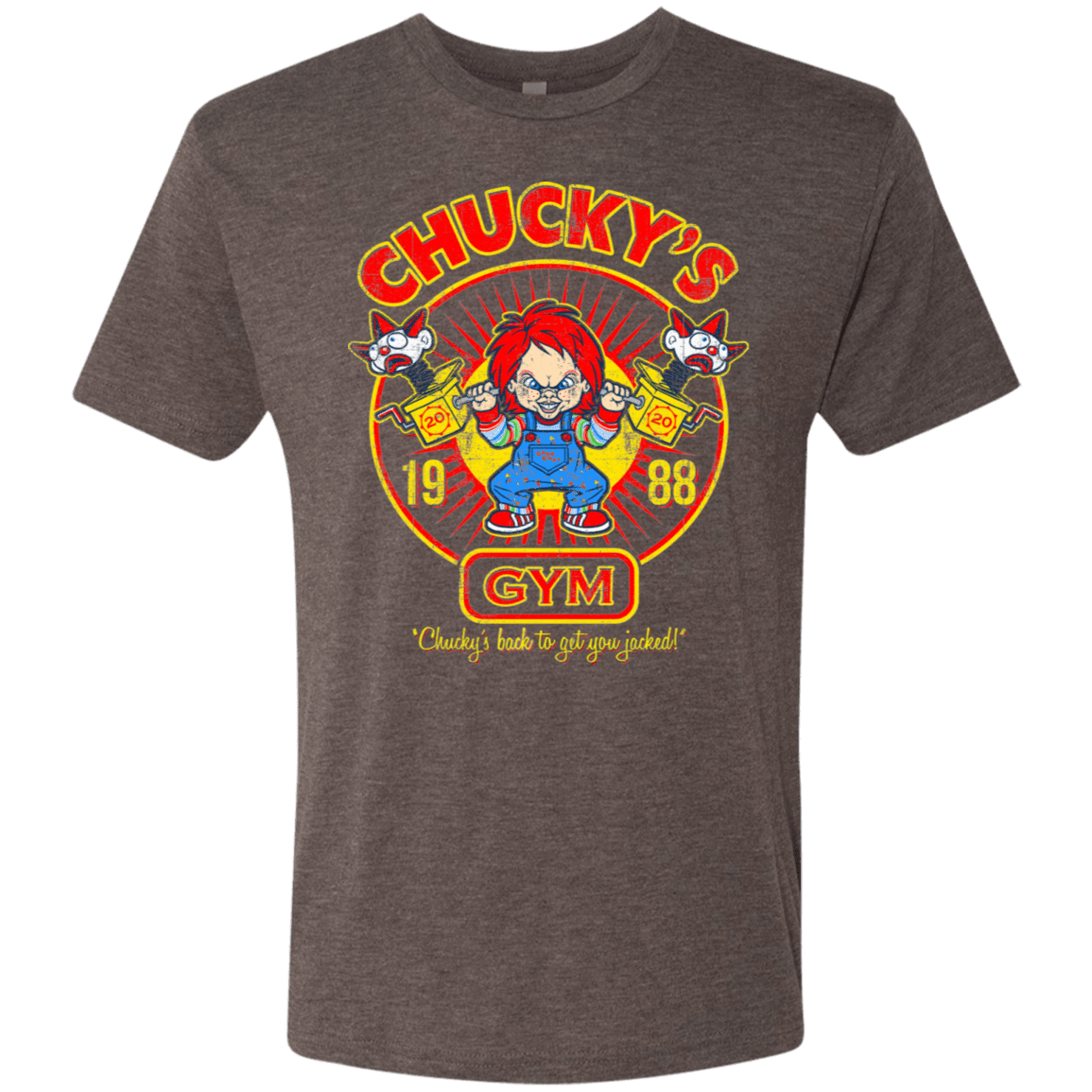 T-Shirts Macchiato / S Chucky's Gym Men's Triblend T-Shirt