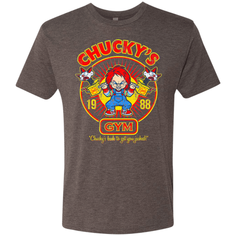 T-Shirts Macchiato / S Chucky's Gym Men's Triblend T-Shirt