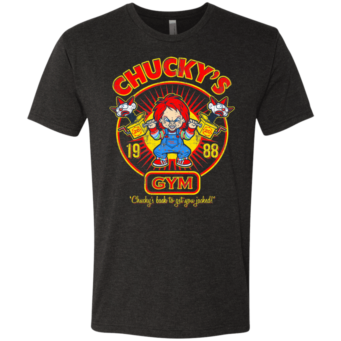 T-Shirts Vintage Black / S Chucky's Gym Men's Triblend T-Shirt