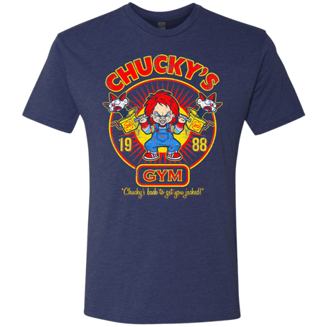 T-Shirts Vintage Navy / S Chucky's Gym Men's Triblend T-Shirt