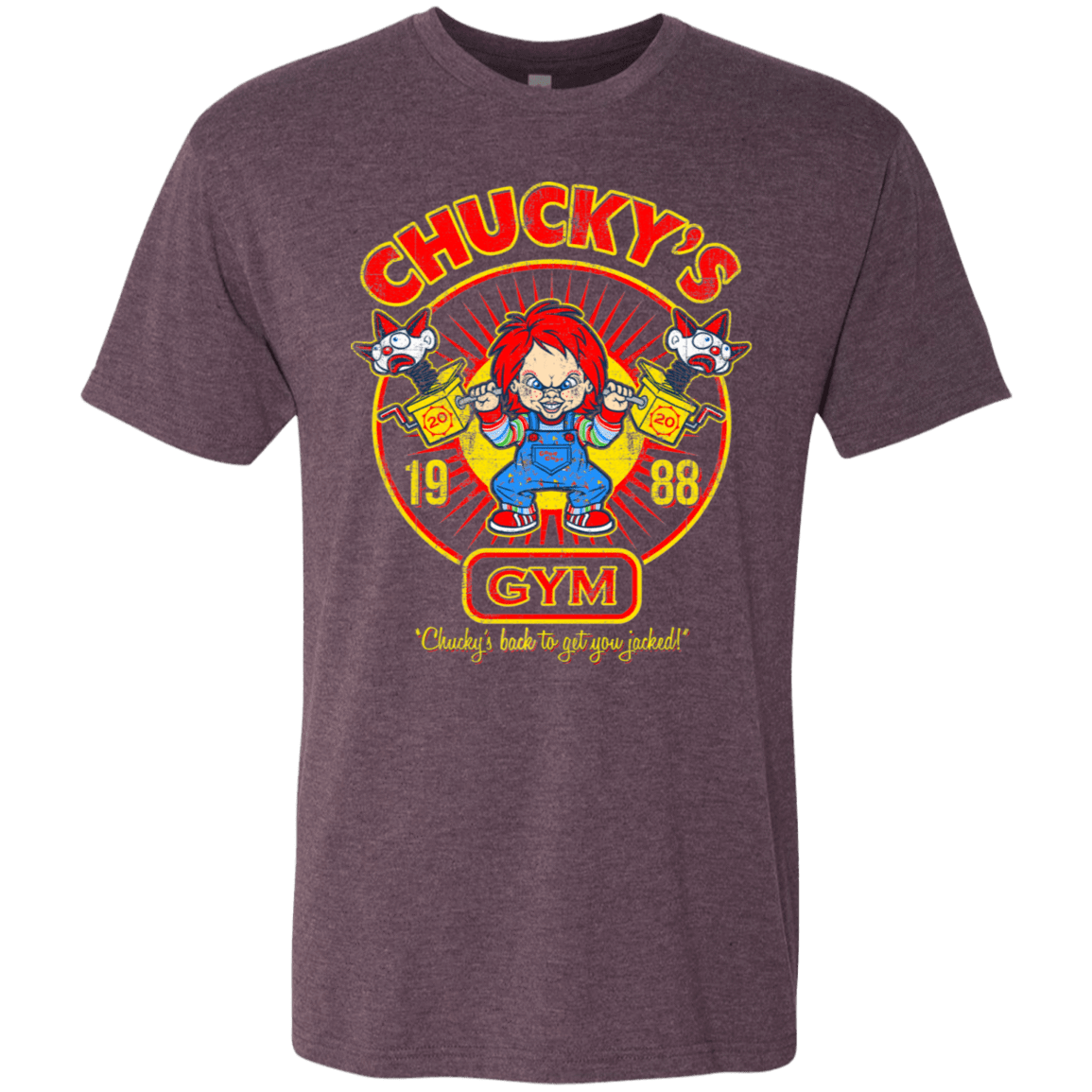 T-Shirts Vintage Purple / S Chucky's Gym Men's Triblend T-Shirt