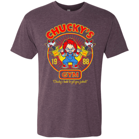 T-Shirts Vintage Purple / S Chucky's Gym Men's Triblend T-Shirt