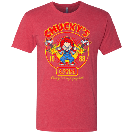 T-Shirts Vintage Red / S Chucky's Gym Men's Triblend T-Shirt